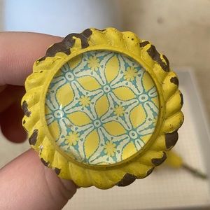 Hobby Lobby Accents - distressed blue and yellow drawer pulls Hobby Lobby Accents - distressed blue and yellow drawer pulls